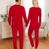 Matching Family Onesise Pajamas Christmas Long Sleeve PJs Set Holiday Button Stripe Nightwear Xmas Men&Women Sleepwear