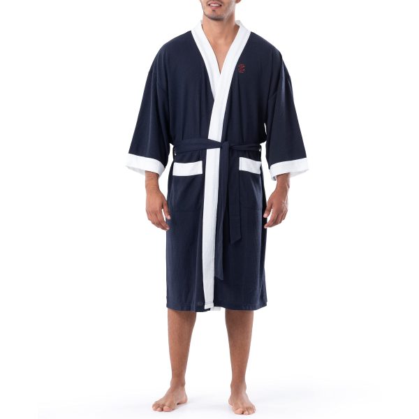 Men's Waffle Knit Kimono Robe
