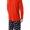 Peanuts Men's Joe Cool Snoopy Pajamas Long Sleeve Raglan Shirt and Pant 2 Piece Pjs Adult Pajama Set