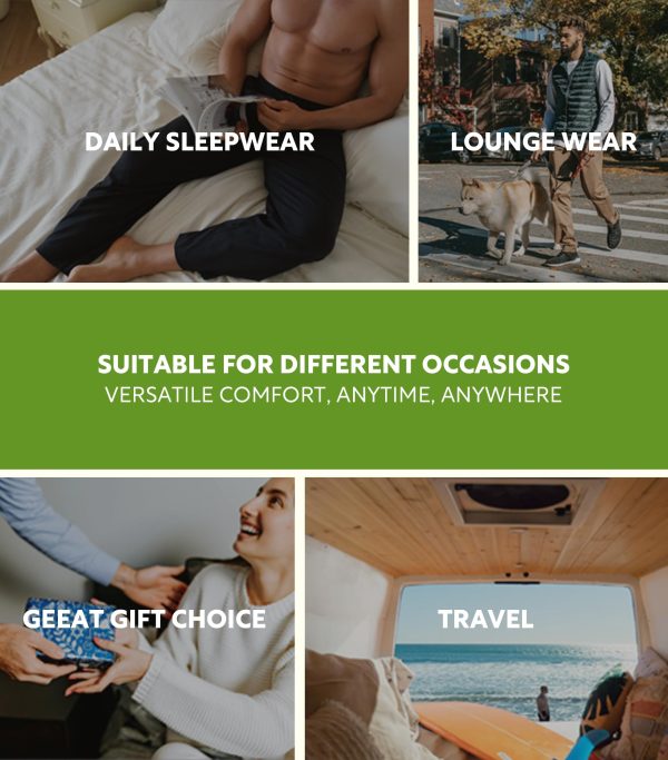 Mens Pajama Shorts Soft Cotton Heather Sleep Shorts Comfy Breathable Lounge Pants With Fly 2 Pack