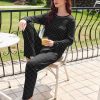2 Pack Women Pajama Long Sleeve Sleepwear Soft Loungewear Pjs Sets with Pockets S-XXL