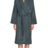 Womens Plush Bathrobe 100% Cotton Luxury Terry Shawl Bath Robe