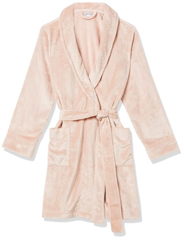 Women's Mid-Length Plush Robe (Available in Plus Size)