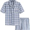 Men's Cotton Woven Short Sleepwear Pajama Set