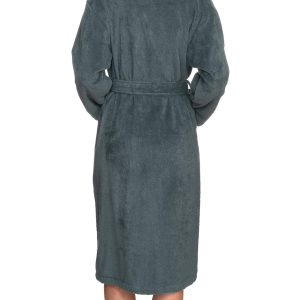 Womens Plush Bathrobe 100% Cotton Luxury Terry Shawl Bath Robe