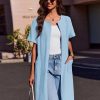 Zipper Robes for Women Short Sleeve Waffle Knit Bathrobe Lightweight House Coat with Pockets Soft Loungwear 3-3XL