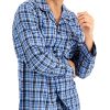 Men's Long Sleeve Plain Weave Pajama Set