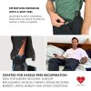 Unisex Tearaway Post Surgery Recovery Pajama Pants with Side Snaps & Pockets
