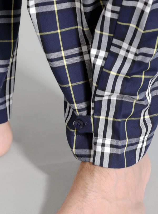Mens Sleepwear Pajama Sets for Men Soft Comfortable Button-Down Long Sleeve Loungewear PJs