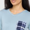 2 Pack: Women's Pajama Set - Choose from Short Sleeve with Pocket or Long Sleeve without Pocket