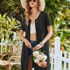Womens' Zipper Robe Short Sleeve Bathrobes Summer Sleepwear Soft Housecoat with Pockets Zip Up House Robes S-3XL