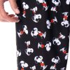 Peanuts Men's Joe Cool Snoopy Pajamas Long Sleeve Raglan Shirt and Pant 2 Piece Pjs Adult Pajama Set