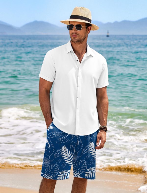 Men's Pajama Shorts Pj Bottoms Drawstring Casual Shorts with Pockets