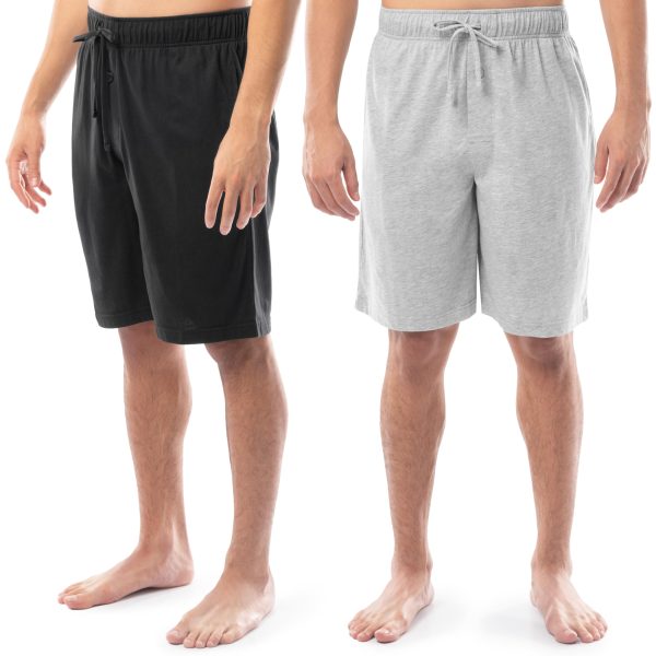 Men's 2-Pack Jersey Knit Sleep Pajama Shorts