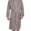Mens Robe, 100% Cotton Terry Cloth Bathrobe, Soft Kimono Bath Robe for Men XS-4X