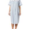 Women Calf-Length Snap Front Knit Duster House Coat Robe ??Loose-Fitting Plush Bathrobe - Short Sleeve Bath Robe
