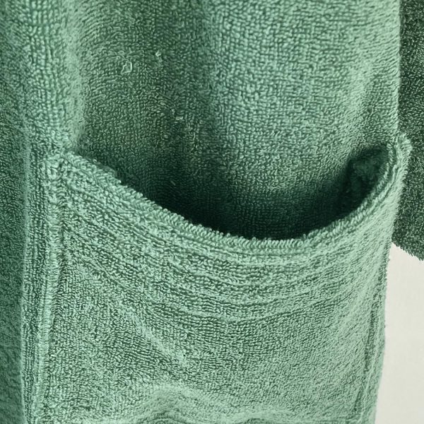 Pure Cotton Terrycloth Robe for Men,100% Cotton Bathrobe Towel with Long Sleeve Cozy Soft Plush Shawl Collar,One Size