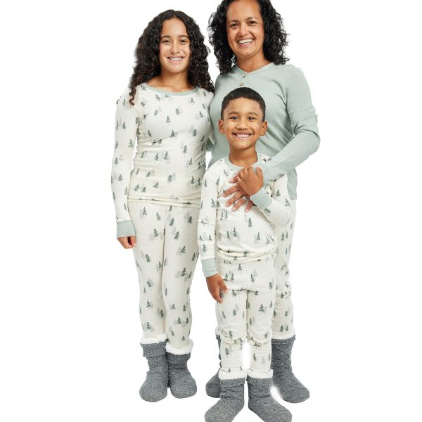 Family Matching Holiday Pajamas Organic Cotton for Men, Women, Kids, Toddlers, Baby Boys, Girls, Unisex Pets