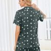 2 Pack Womens Pajamas Set Button Down Summer Sleepwear Short Sleeve Comfy Pjs Loungewear Set