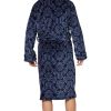 Men's Paisley Corel Robe, Navy
