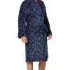 Men's Paisley Corel Robe, Navy
