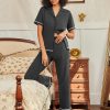 Cotton Pajamas Sets for Women 2 Piece Button Down Short Sleeve Pj Set with Long Pants Lounge Set Soft Sleepwear S-XXL