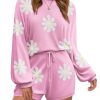 Knit Pajamas Set for Women Lounge Wear Sets Long Sleeve Sweatsuit Matching 2 Piece Outfits Casual Sweater Sets S-XXL