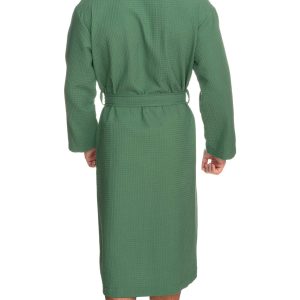 Mens Robe, Waffle Spa Bathrobe, Soft Kimono Bath Robe
