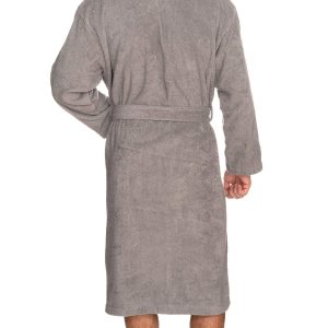 Mens Robe, 100% Cotton Terry Cloth Bathrobe, Soft Kimono Bath Robe for Men XS-4X