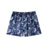 Mens Satin Boxer Shorts Pack, Silk Feeling Sleep Shorts Underwear with Button Fly, Silky Pajama Bottoms for Men