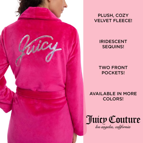 Women's Super Soft Luxe Plush Shawl Collar Robe