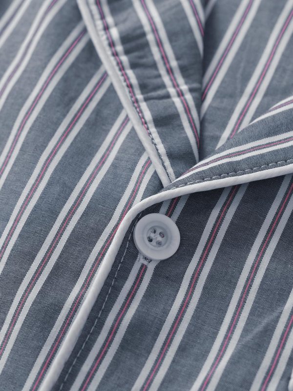 Men's Button Down Nightshirt Cotton Sleep Shirt