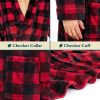 Mens Robe, Soft Robe for Men, Fleece Warm Long Bathrobe for Bath Shower Spa