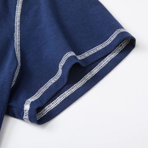 Mens Pajamas Set Short Sleeve, Pajamas for Men Soft Comfy, Mens Sleepwear Pjs Set with Pockets