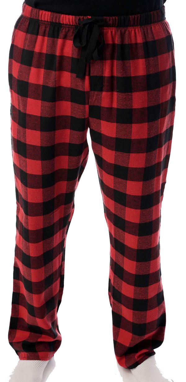 Men's Flannel Pajamas - Plaid Pajama Pants for Men - Lounge & Sleep PJ Bottoms