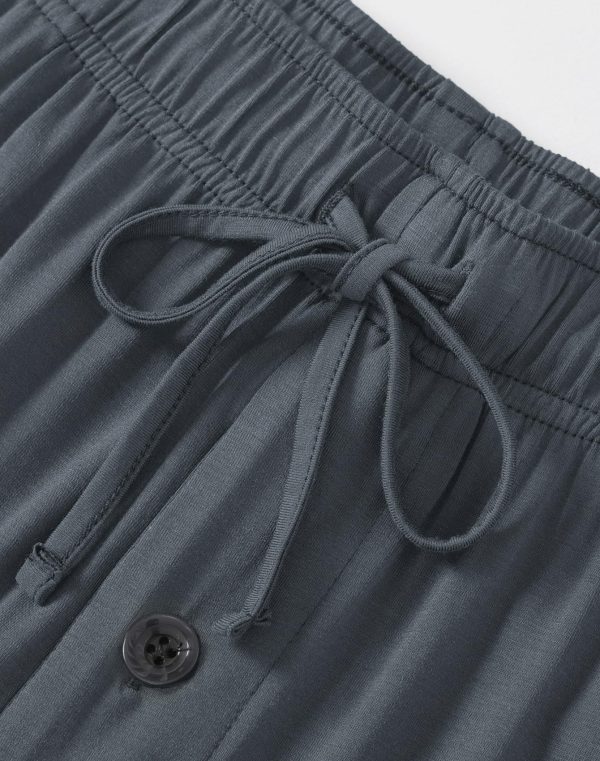 Men's Viscose Button Up Short Sleeves Pajamas Set