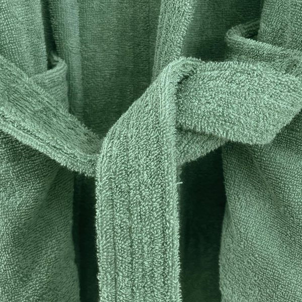 Pure Cotton Terrycloth Robe for Men,100% Cotton Bathrobe Towel with Long Sleeve Cozy Soft Plush Shawl Collar,One Size