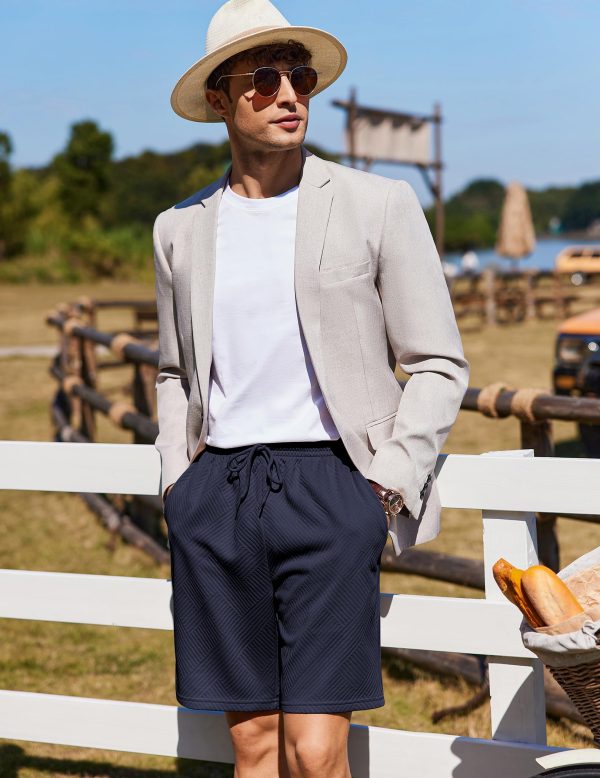 Men's Shorts Casual Elastic Waist Drawstring Pajama Bottoms Summer Shorts
