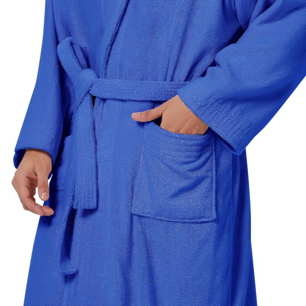 Bathrobe Mens,Pure Cotton Robe for Men,Terry Cloth Bathrobe, Thick Spa-Grade Luxury Towel Bath Robe for Men