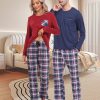 Pajama Sets for Men & Women Long Sleeve 2 Piece Sleepwear Loungewear Sets Soft PJ's with Pockets