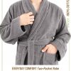 100% Cotton Robes for Women and Men, Soft Lightweight Quick Dry Unisex Couple Turkish Bathrobes