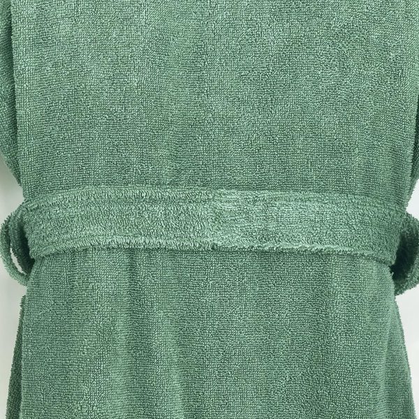 Pure Cotton Terrycloth Robe for Men,100% Cotton Bathrobe Towel with Long Sleeve Cozy Soft Plush Shawl Collar,One Size