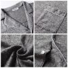 Mens Pajamas Set Long Sleeve Soft Pajamas for Men Button Down Sleepwear Pjs Lounge Sets with Pockets S-2XL