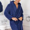 Mens Robe with Hood, Plush Fleece Hooded Mens Bathrobe, Big and Tall Bath Robe for Men