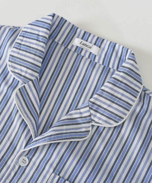 Men's Lightweight Cotton Pajamas Long Sleeves Shirt Pants Set