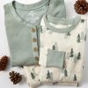 Family Matching Holiday Pajamas Organic Cotton for Men, Women, Kids, Toddlers, Baby Boys, Girls, Unisex Pets