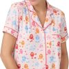 Pajamas for Women 2 Piece Set - Recycled Poly Jersey Notch Collar Short  Size：M