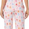 Pajamas for Women 2 Piece Set - Recycled Poly Jersey Notch Collar Short  Size：M
