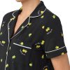 Pajamas for Women 2 Piece Set Comfy Modal Classic Short Sleeve Notch Collar Button Top & Shorts  Size：M