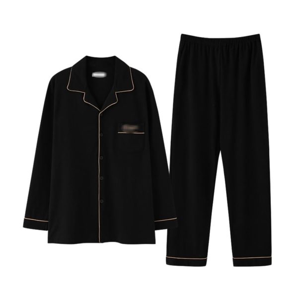 Pajamas Men's Autumn Long Sleeve Plus Size Men's Loungewear Thin Section Cotton Suit